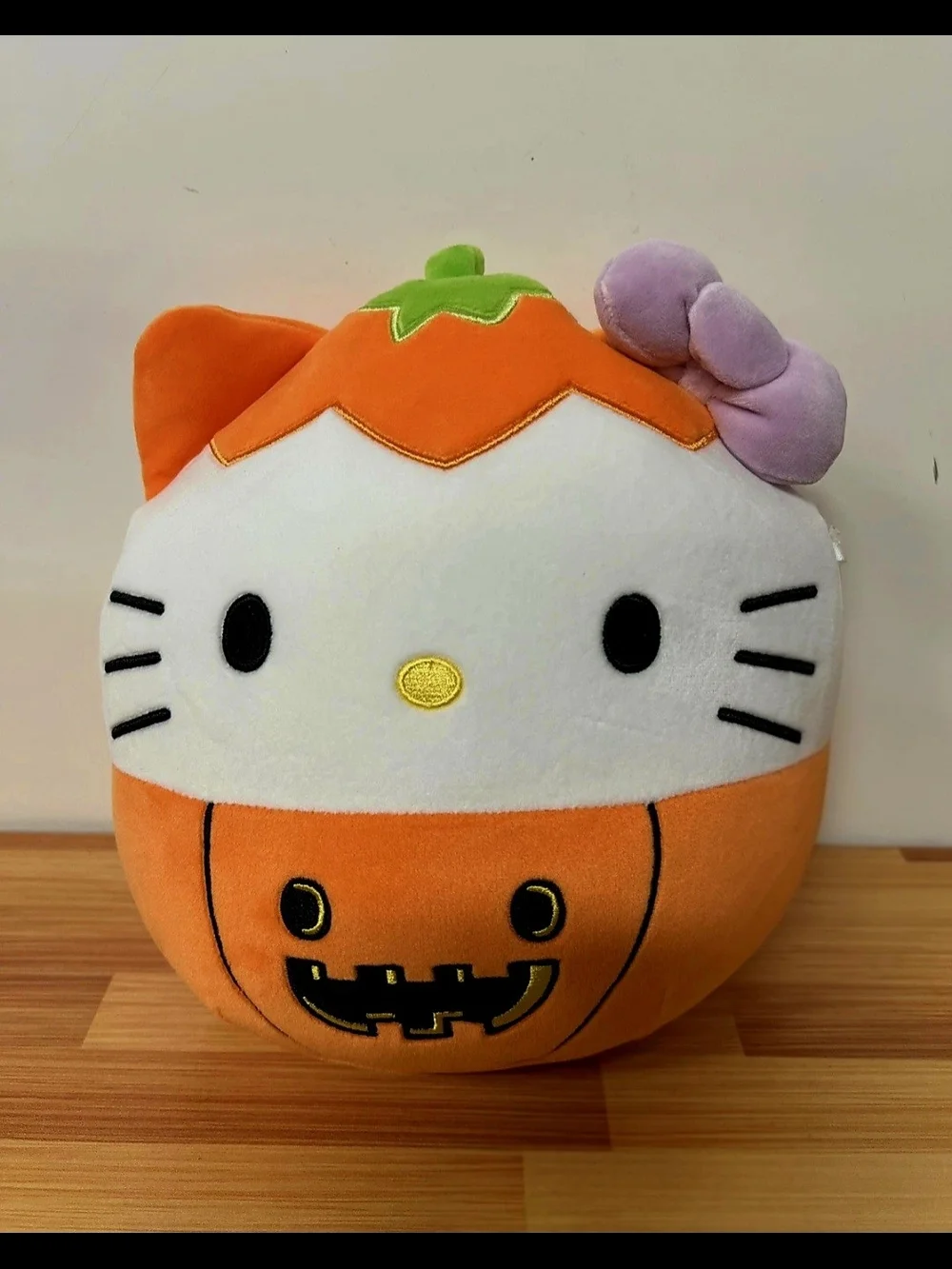 Squishmallows Original 8-Inch Hello Kitty Halloween Pumpkin Plush